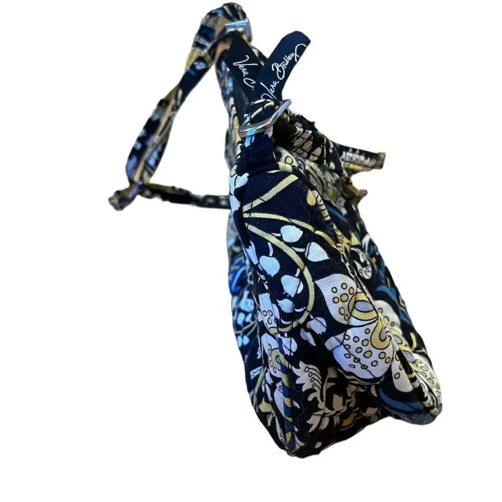 Vera Bradley Ellie Blue Shoulder Bag Purse 9.5